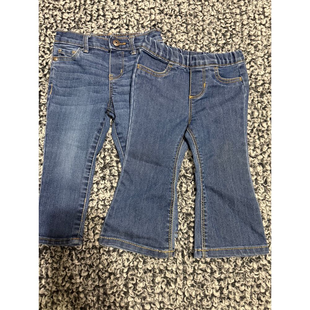 Girls Carters (12 month) and OshKosh (12-18 month) Jeans. GUC.